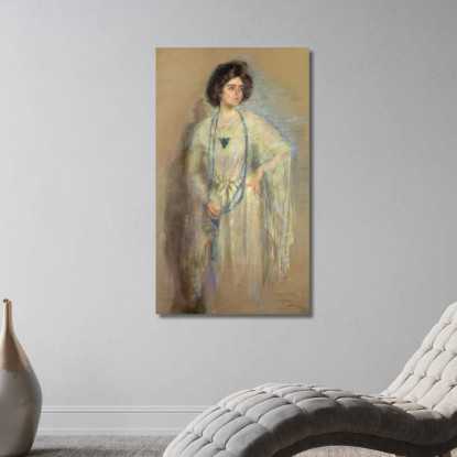 Laura In Bianco Alice Pike Barney apb61 quadro stampato su tela