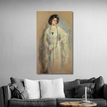 Laura In Bianco Alice Pike Barney apb61 quadro stampato su tela