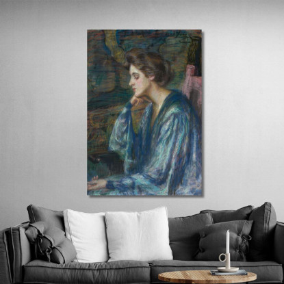 La Signora Roosevelt Scovel Alice Pike Barney apb80 quadro stampato su tela