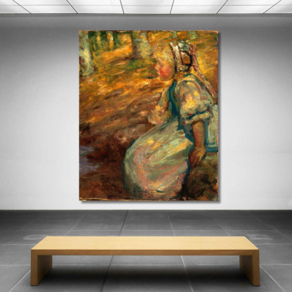 Contadina Alice Pike Barney apb94 quadro stampato su tela