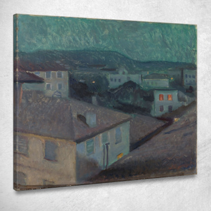 Notte A Nizza Edvard Munch em228 quadro stampato su tela