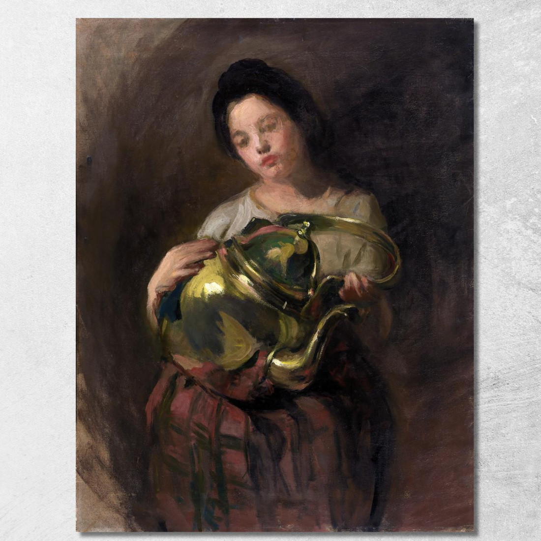 Il Bollitore D'Ottone Alice Pike Barney apb107 quadro stampato su tela