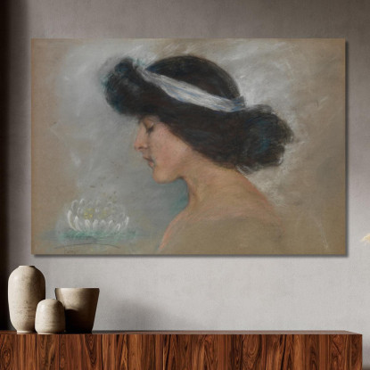 Ninfea Alice Pike Barney apb123 quadro stampato su tela