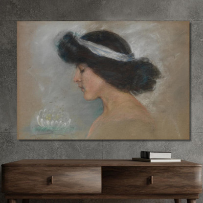 Ninfea Alice Pike Barney apb123 quadro stampato su tela