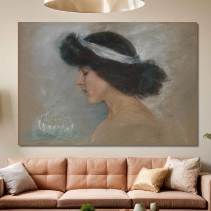 Ninfea Alice Pike Barney apb123 quadro stampato su tela