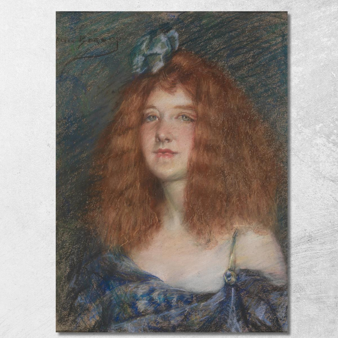 Donna Con I Capelli Rossi Alice Pike Barney apb127 quadro stampato su tela