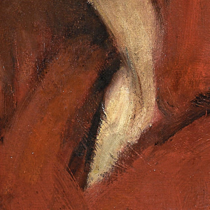 Donna Con Cappuccio Rosso Alice Pike Barney apb128 quadro stampato su tela