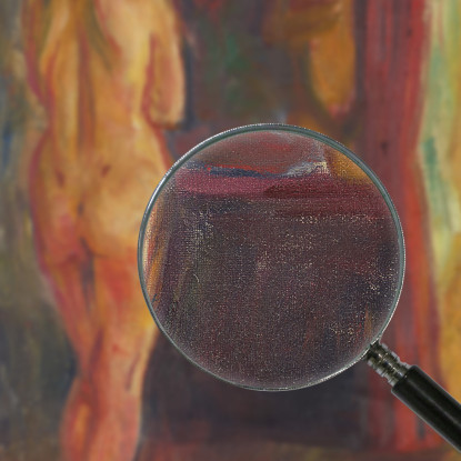 Nudo Davanti Allo Specchio Edvard Munch em232 quadro stampato su tela