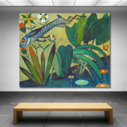 Il Salto Del Coniglio Amadeo de Souza-Cardoso asc24 quadro stampato su tela