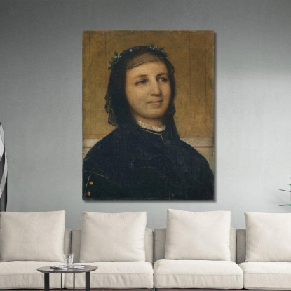 Ritratto Di Margaretha Antonietta Mähly-Schermar Arnold Böcklin abk5 quadro stampato su tela