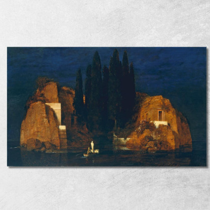 Isola Dei Morti Arnold Böcklin abk18 quadro stampato su tela