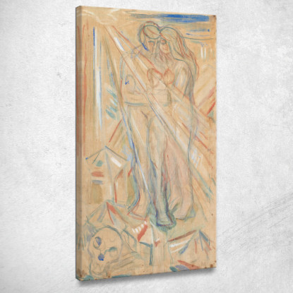 Fisica Edvard Munch em244 quadro stampato su tela