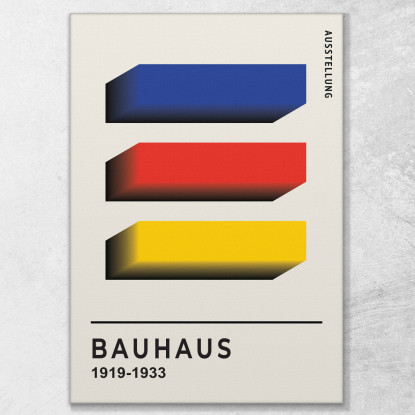 Quadro Bauhaus Linee Geometriche In Rilievo Bauhaus Style bhs4 quadro stampato su tela