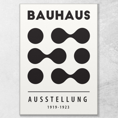 Quadro Bauhaus Forme Monocromatiche In Movimento Bauhaus Style bhs8 quadro stampato su tela