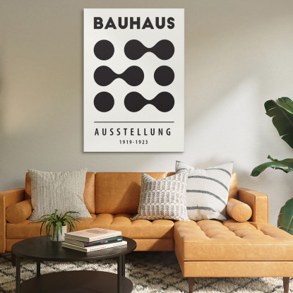 Quadro Bauhaus Forme Monocromatiche In Movimento Bauhaus Style bhs8 quadro stampato su tela