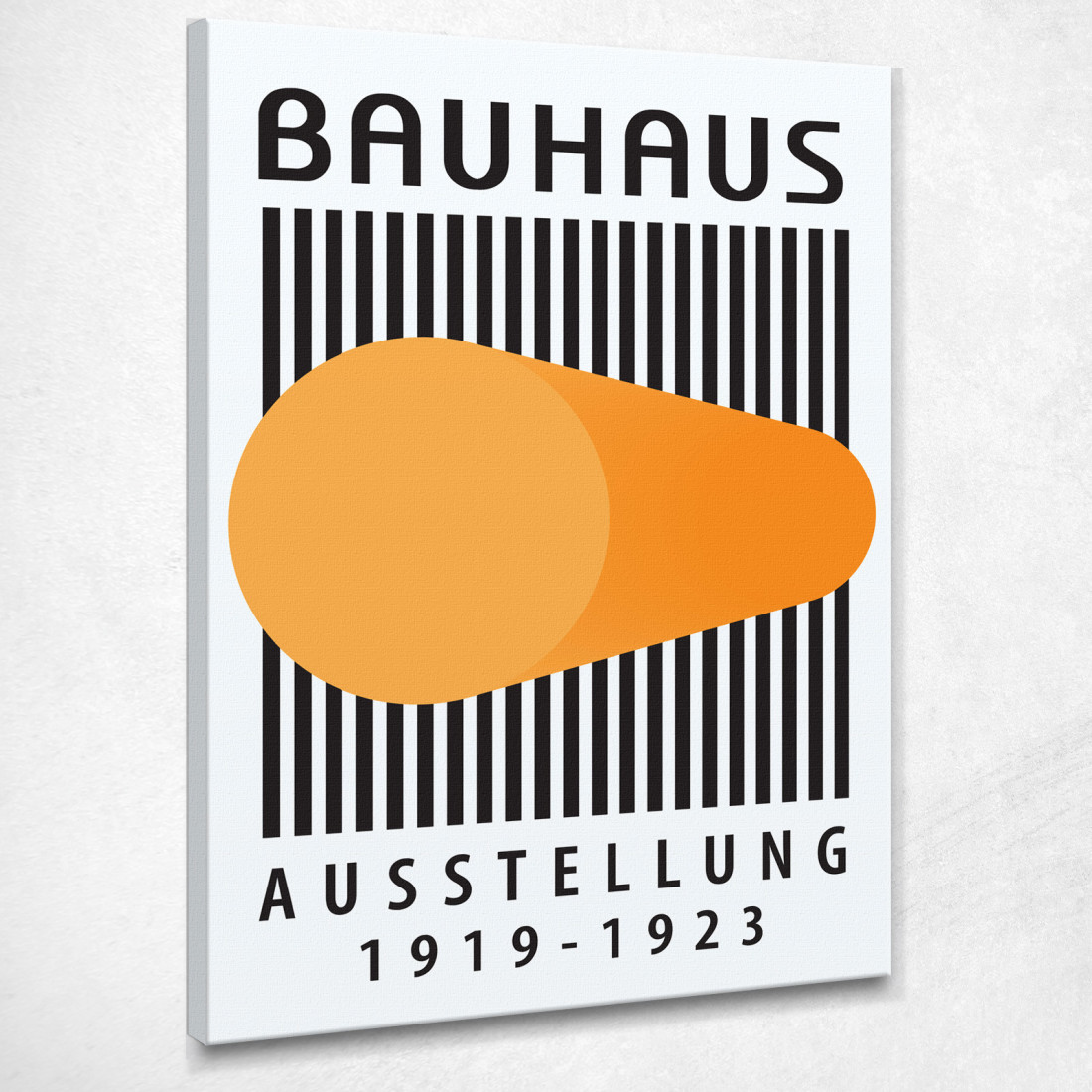 Quadro Bauhaus Cilindro Arancione Astratto Bauhaus Style bhs10 quadro stampato su tela