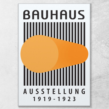 Quadro Bauhaus Cilindro Arancione Astratto Bauhaus Style bhs10 quadro stampato su tela