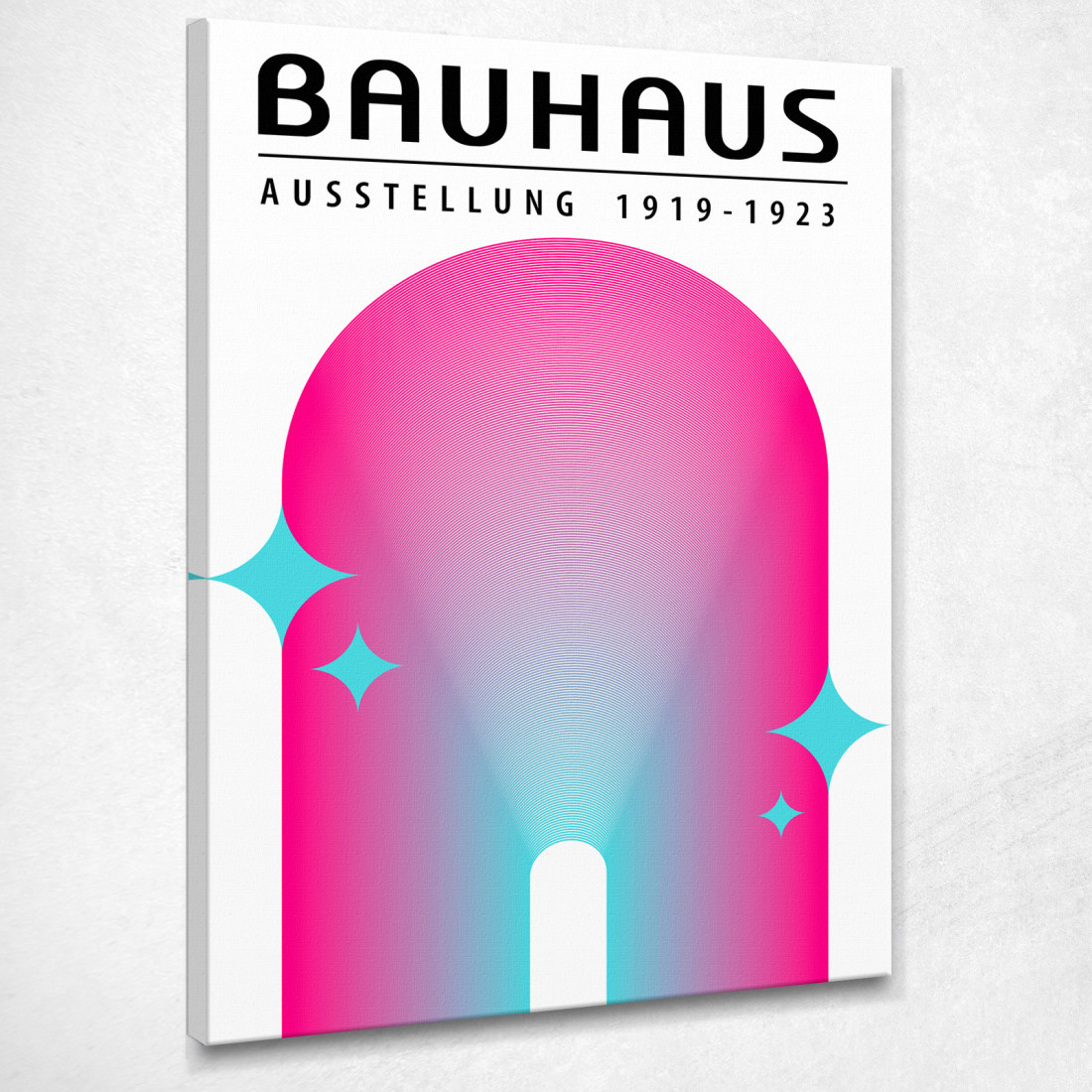 Quadro Bauhaus Arco Luminoso Sfumato Bauhaus Style bhs26 quadro stampato su tela