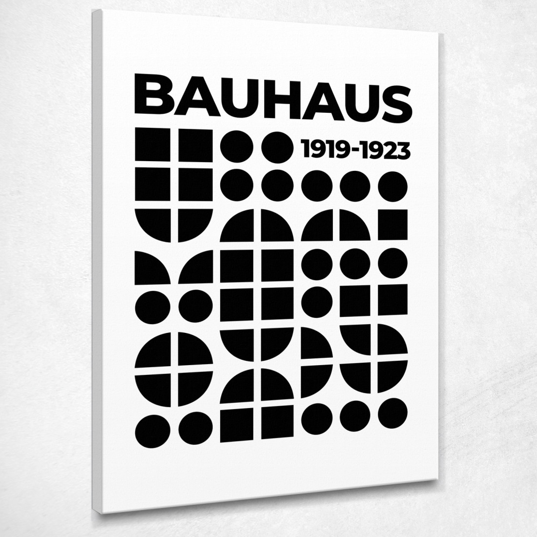 Quadro Bauhaus Composizione Geometrica In Bianco E Nero Bauhaus Style bhs28 quadro stampato su tela