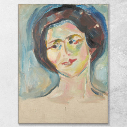 Ritratto Del Modello Edvard Munch em249 quadro stampato su tela