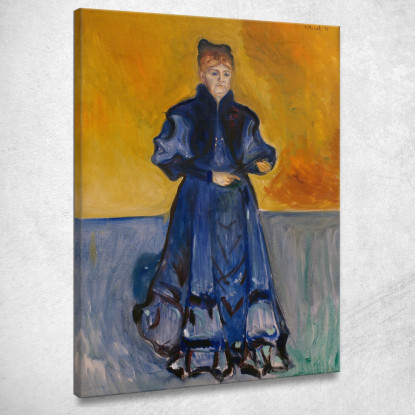 Ritratto Della Signora Förster-Nietzsche Edvard Munch em250 quadro stampato su tela