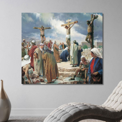 Crocifissione Carl Bloch cbl12 quadro stampato su tela