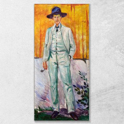 Ritratto Del Pittore Ludvig Karsten Edvard Munch em252 quadro stampato su tela