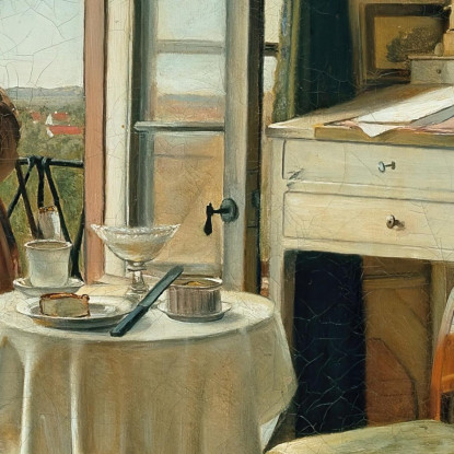 L'Attore Kristian Mantzius Nel Suo Studio Carl Bloch cbl26 quadro stampato su tela
