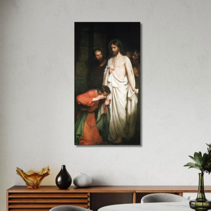 Il Dubbioso Tommaso Carl Bloch cbl30 quadro stampato su tela