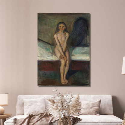 Pubertà 2 Edvard Munch em256 quadro stampato su tela