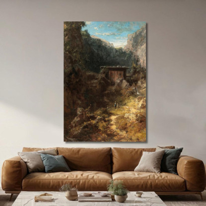 Mulino Di Montagna Carl Spitzweg csp28 quadro stampato su tela