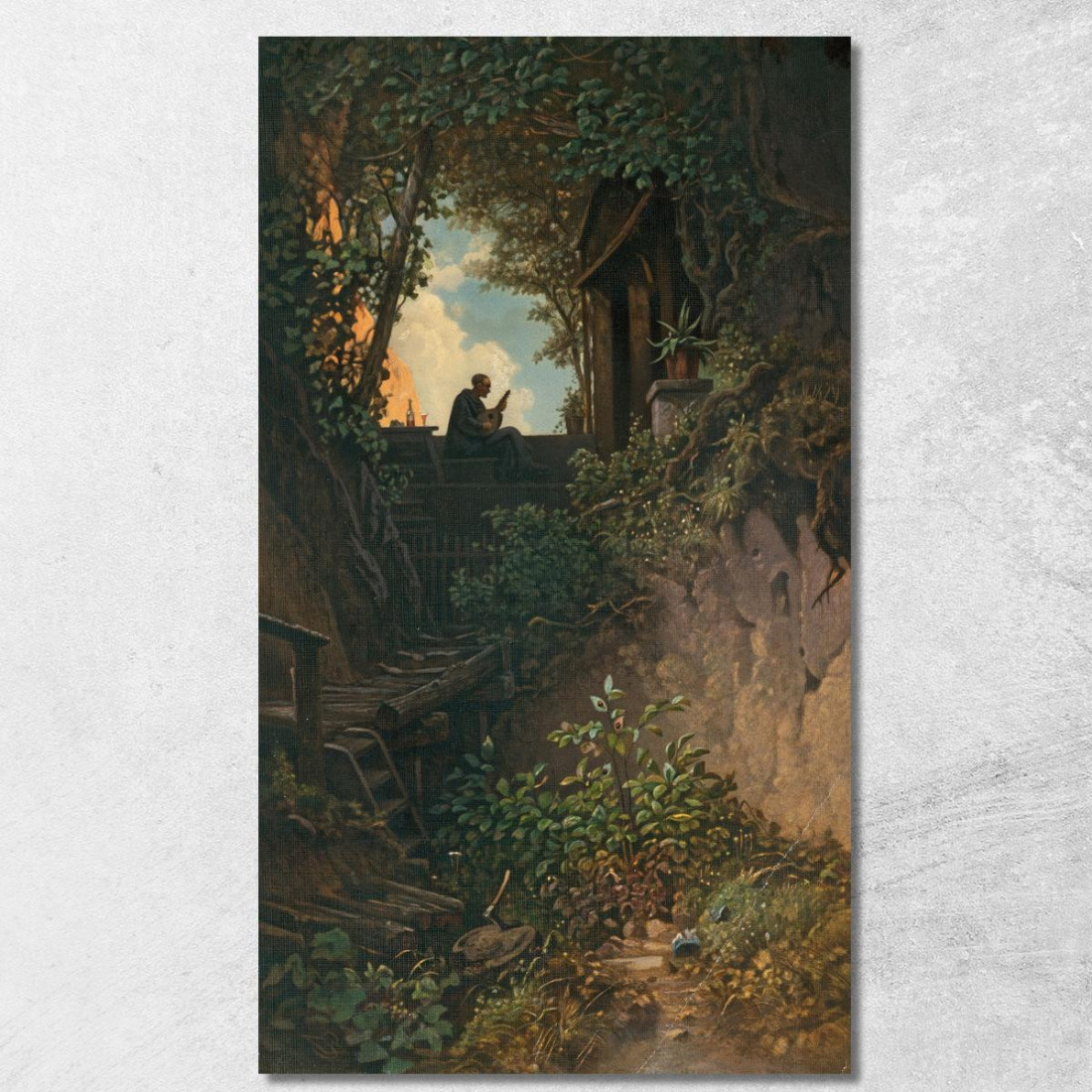 Sera D'Oro Carl Spitzweg csp29 quadro stampato su tela