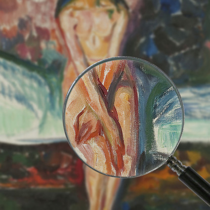 Pubertà Edvard Munch em257 quadro stampato su tela