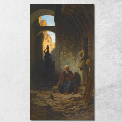 Fuori Dall'Oriente Carl Spitzweg csp45 quadro stampato su tela