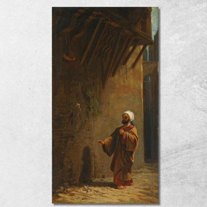 Strada Al Cairo Türk Trova Rose A Cairo Street Carl Spitzweg csp51 quadro stampato su tela