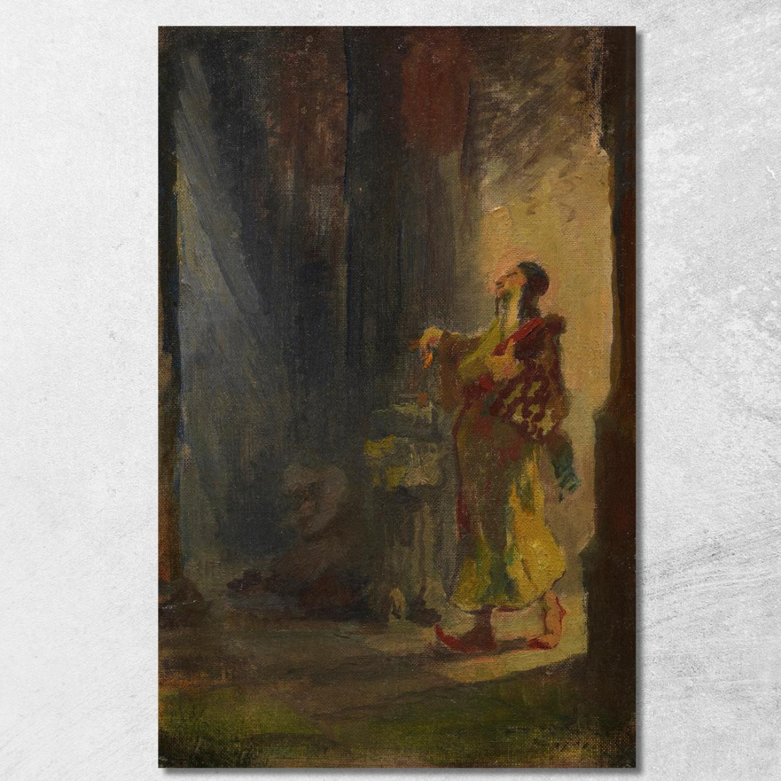 Una Strada Al Cairo Türk Trova Una Rosa Carl Spitzweg csp52 quadro stampato su tela