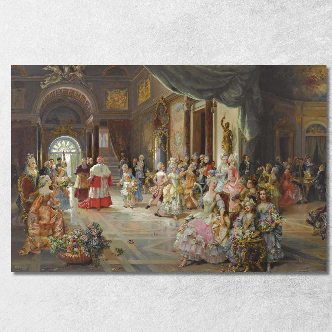 Il Partito Cesare Auguste Detti cad12 quadro stampato su tela