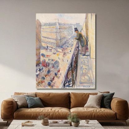 Rue Lafayette Edvard Munch em265 quadro stampato su tela