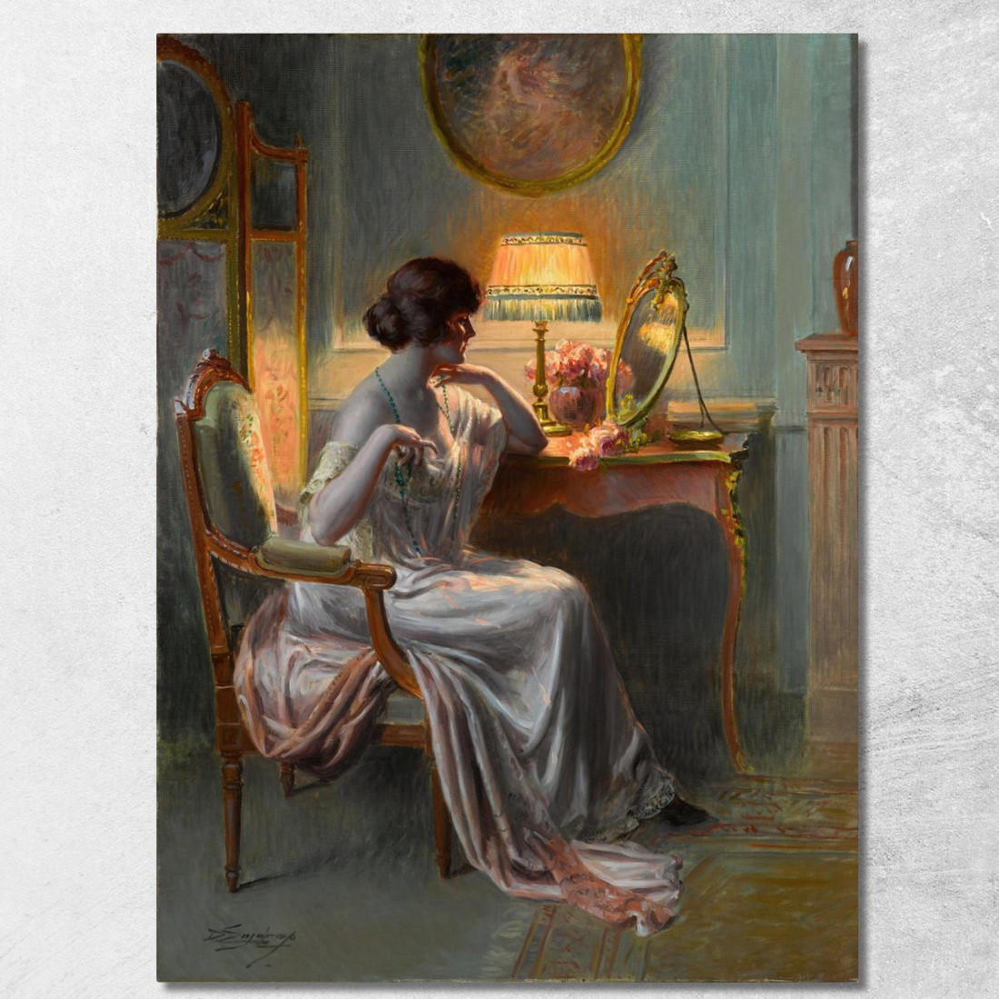 Al Boudoir Delphin Enjolras dej5 quadro stampato su tela