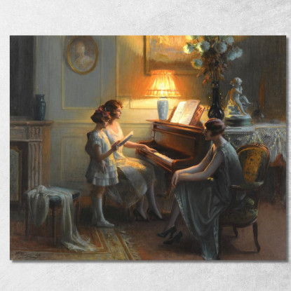 La Lezione Di Canto Delphin Enjolras dej16 quadro stampato su tela