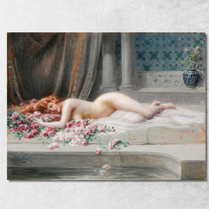 Mentire Nudo Delphin Enjolras dej25 quadro stampato su tela