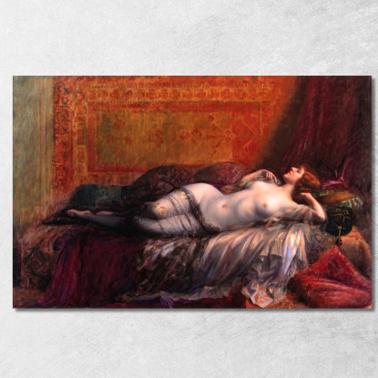 Odalisca Delphin Enjolras dej27 quadro stampato su tela