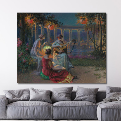 Serata Di Festa Delphin Enjolras dej33 quadro stampato su tela