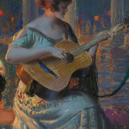 Serata Di Festa Delphin Enjolras dej33 quadro stampato su tela