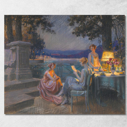 Sulla Terrazza Delphin Enjolras dej34 quadro stampato su tela