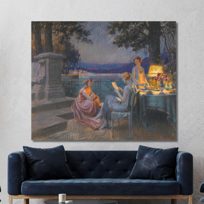 Sulla Terrazza Delphin Enjolras dej34 quadro stampato su tela