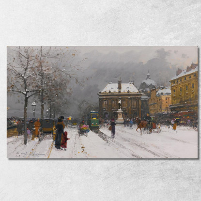 L'Istituto Del Maltempo Eugène Galien-Laloue egl42 quadro stampato su tela