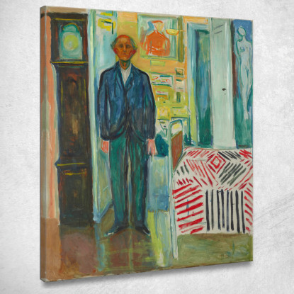 Auto Ritratto Edvard Munch em278 quadro stampato su tela