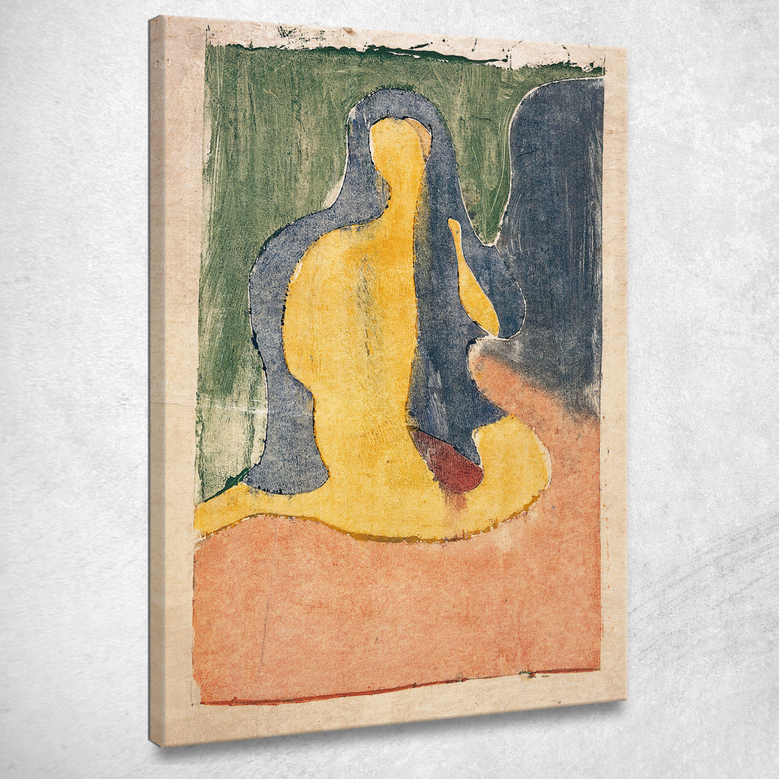 Atto 2 Seduto Edvard Munch em281 quadro stampato su tela