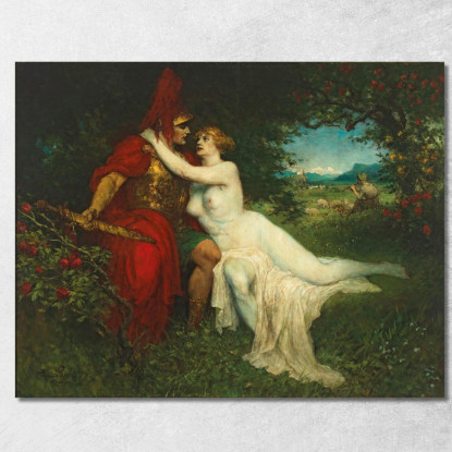 Tannhäuser E Venere Nella Scena Di Venusberg Dall'Opera Di Richard Wagner Ferdinand Leeke flk11 quadro stampato su tela